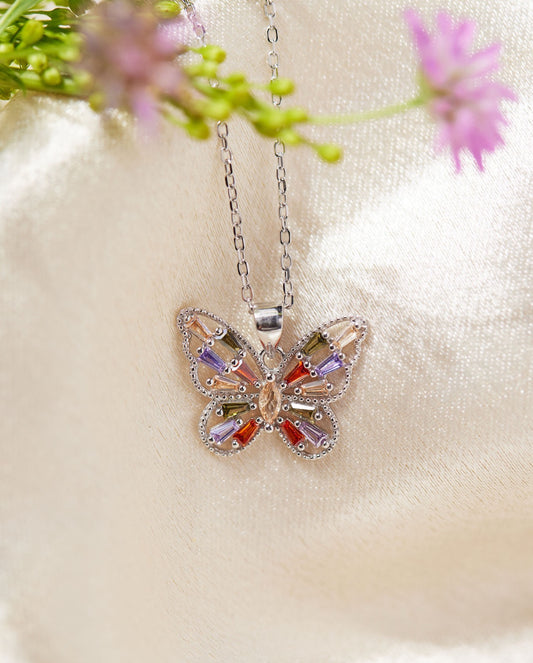 Beautiful In His Timing Butterfly Necklace