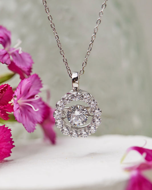 Shine Your Light Dancing CZ Diamond Necklace