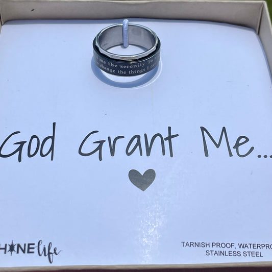Serenity Prayer Spinner Ring