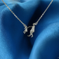 Family is a Blessing Silhouette Necklace (Pick Your Family Size)