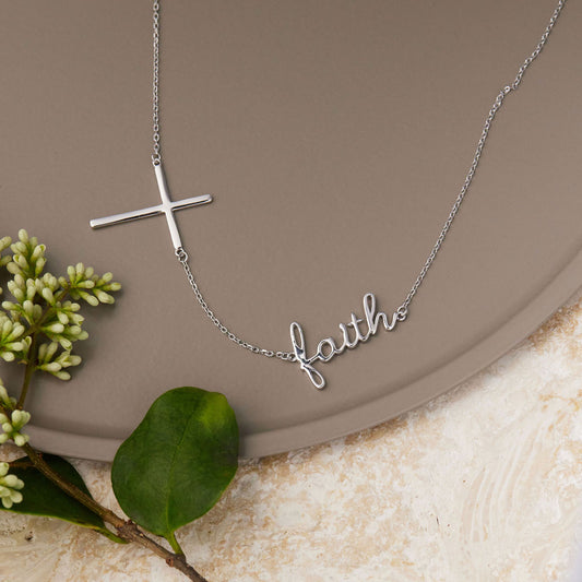 Cross and Faith Necklace