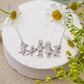Family is a Blessing Silhouette Necklace (Pick Your Family Size)