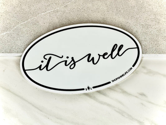 it is well necklace keychain bundle