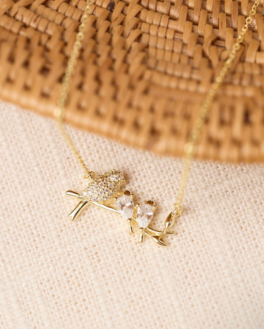 Premium Version of Three Birds Necklace