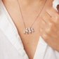 Family is a Blessing Silhouette Necklace (Pick Your Family Size)