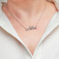 Family is a Blessing Silhouette Necklace (Pick Your Family Size)