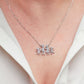 Family is a Blessing Silhouette Necklace (Pick Your Family Size)