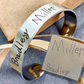 custom handwriting cuff bracelet