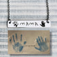 custom hand or footprint necklace