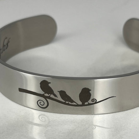 Three Little Birds Cuff Bracelet