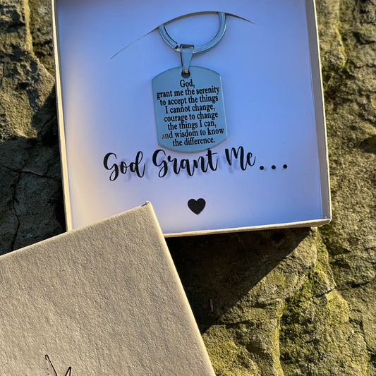 Serenity Prayer Keychain